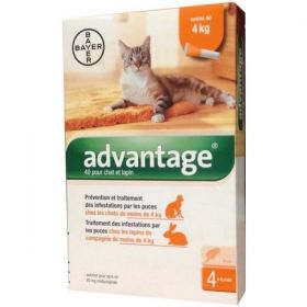 Advantage 40 10% 4x0,4ml pro kočky do 4kg