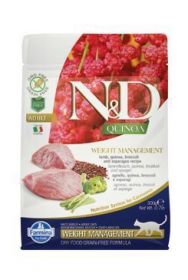 N&D GF Quinoa CAT Weight Mngmnt Lamb&Broccoli 300g