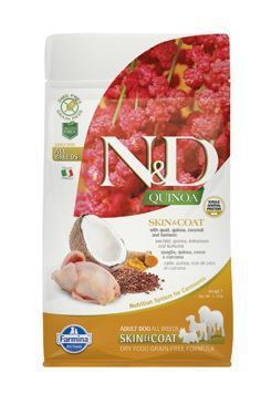 N&D GF Quinoa DOG Skin&Coat Quail&Coconut 2,5kg