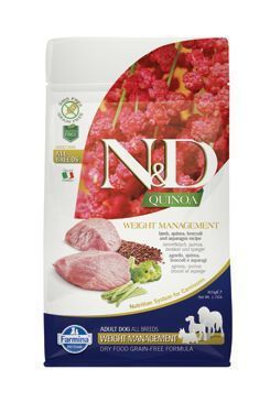N&D GF Quinoa DOG Weight Mngmnt Lamb&Broccoli 7kg
