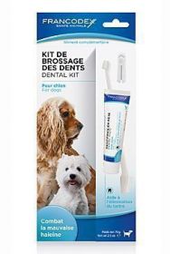 Francodex Dental Kit zubní pasta 70g+kartáček pes