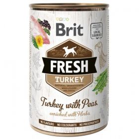 Brit Fresh konzerva Turkey with Peas 400g