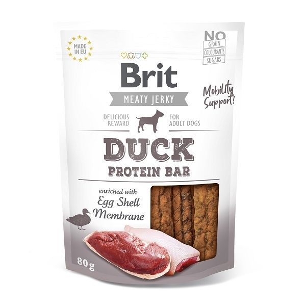 Brit pamlsky Jerky Duck Protein Bar 80g