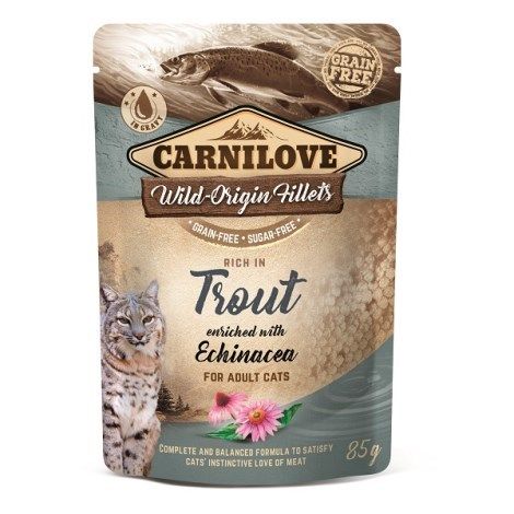Carnilove Cat Pouch Rich in Trout with Echinacea 85 g