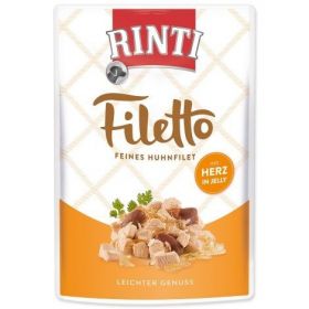 Kapsička Rinti Filetto kuře a kuřecí srdce v želé 100 g