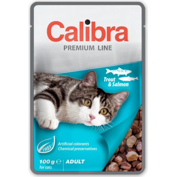 Calibra Cat Premium Adult Trout & Salmon 100g