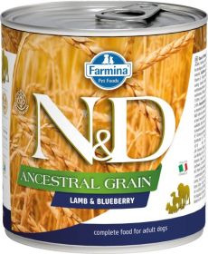 N&D Low Grain Dog konz. Adult Lamb & Blueberry 285 g