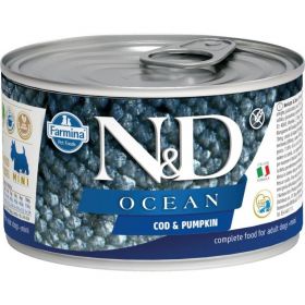N&D OCEAN Dog konz. Adult Codfish & Pumpkin Mini 140 g