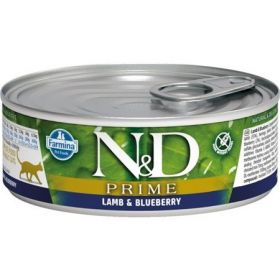 N&D PRIME Cat konz. Adult Lamb & Blueberry 80 g