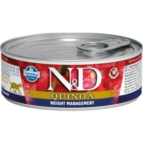 N&D QUINOA Cat konz. Weight Management Lamb & Brocolli 80 g