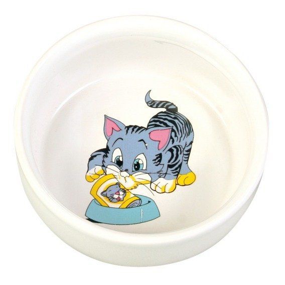 Keramická miska malovaná, motiv kočka 300ml/11cm Trixie