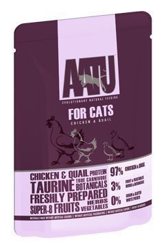 AATU Cat Chicken & Quail kapsička 85g