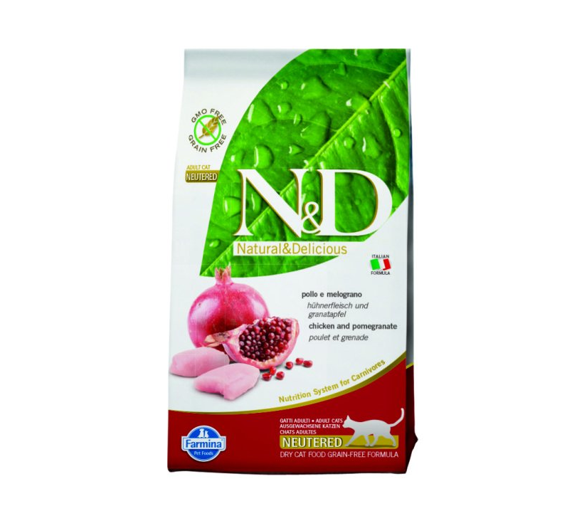 N&D Grain Free CAT Neutered Chicken&Pomegranate 10kg